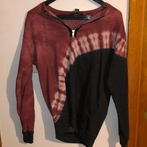 Tie dye Forever 21 zip up